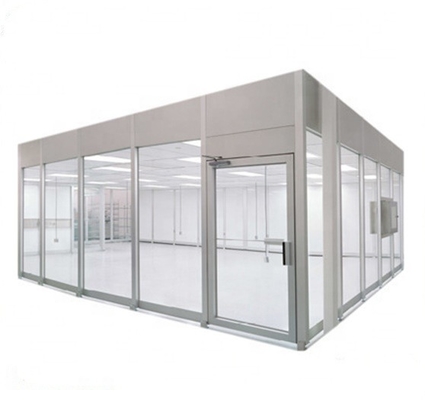 Velocidade de ar macia da média 0.25-0.35m/S da classe 1000 da cabine do quarto desinfetado da parede do PVC da fábrica